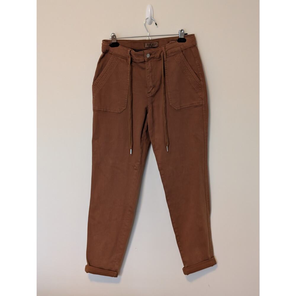 Judy Blue NWOT Brown Camel Drawstring Joggers (Size 9/29) - Picture 2 of 8